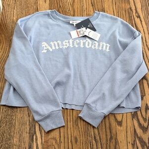 Pink Rose Light Blue Women's Shirt